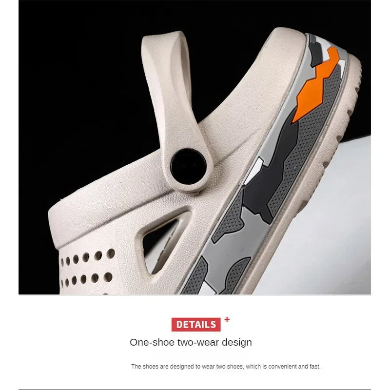 Summer Outdoor Beach Casual Sandals, Lightweight and Breathable Household Shoes, Anti Slip and Breathable Fishing Slippers