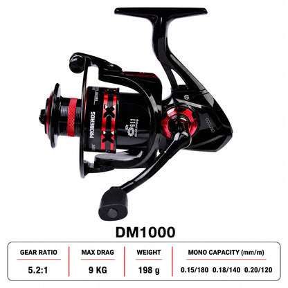 1000-8000 Full Metal Spinning Fishing Reel 4.7:1-5.2:1 23KG Max Drag Long Cast Carp Sea Fishing Wheel Accessories