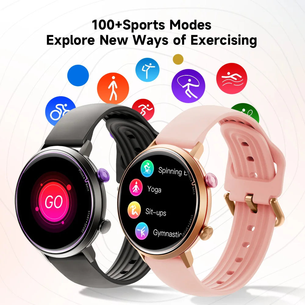 Big Price! Women's Smartwatch 50M Waterproof for Swimming Blood Pressure Sleep Heart Monitoring Diverse Sports Tracking