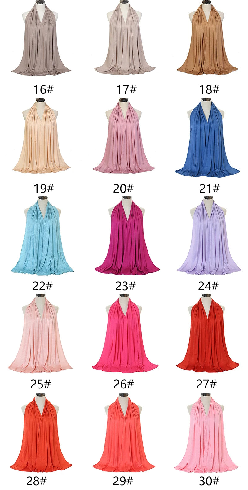 Premium Modal Cotton Jersey Hijab Scarf Long Muslim Shawl Plain Soft Turban Tie Head Wraps For Women Africa Headband 170x60cm