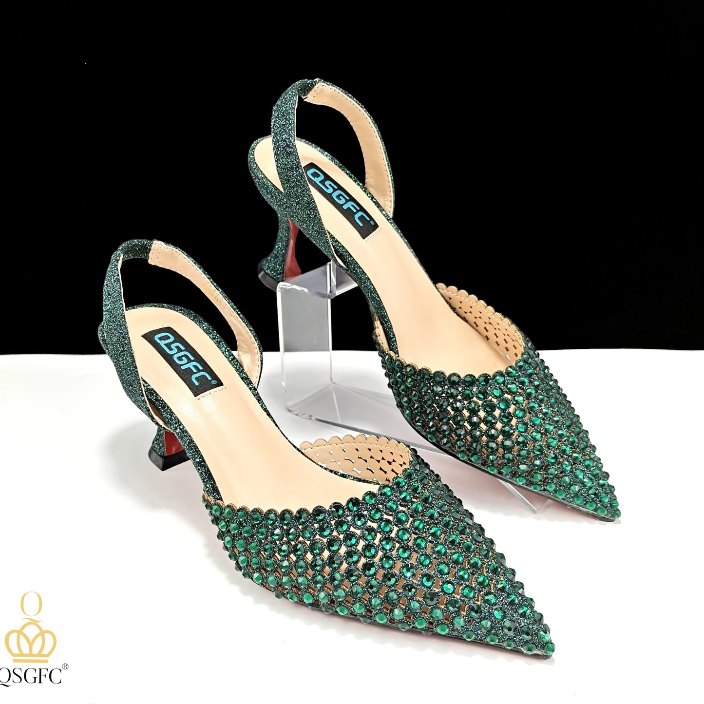 PM New Arrival Nigerian New Trending Cutout Style Navy Blue Elegant Women's Shoes and Party Wedding Bag