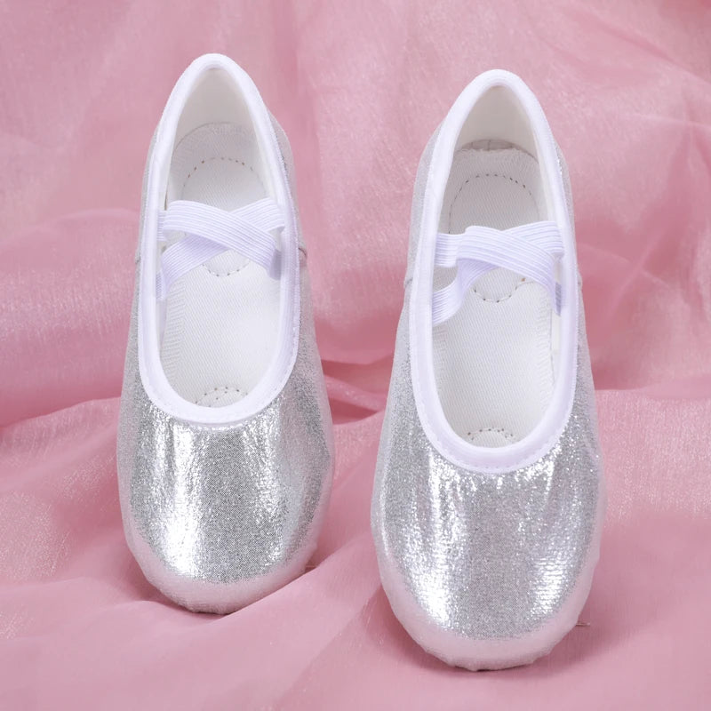 Casual Children's Ballet Shoes Pointe Dance Wear Stage Kids Shoeses Ballerina Shoes Girls Dancing Shoes Yoga Elegant