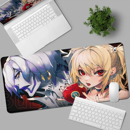 New Misa Amane Light Yagami Desk Mat Death Note Anime Mousepad Computer Gamers Lock Edge Mouse Pad Gaming E-sports Keyboard Pads