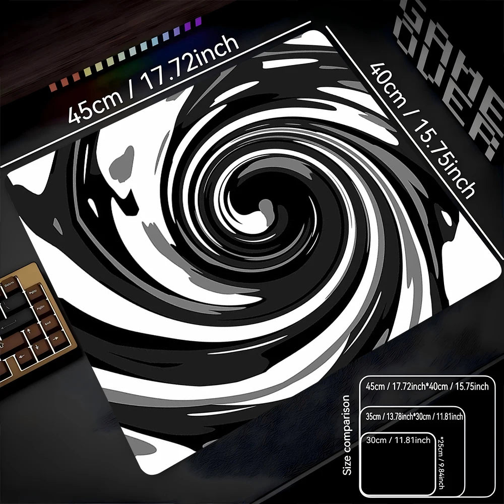 Fluid Mouse Pad 22X18 40X45 Square Computer Accessories Office Game Table Mats Rubber Anti-slip Mousepads Small Decor Desk Pads