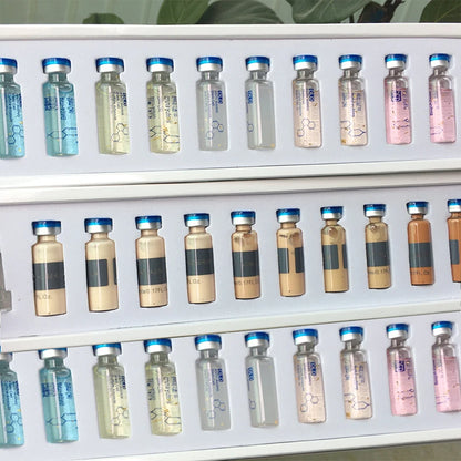 5ml Hyaluronic Acid Peptide Facial Serum BB Cream Glow Ampoule Kit Niacinamide Moisturizing Hydration Skin Rejuvenation Beauty