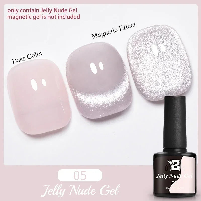 7.5ml Golden Light  Magnetic Gel Golden Gems Magnetic Gel Nail Polish Cat Nail Sparkling Glitter Semi Permanent Varnish