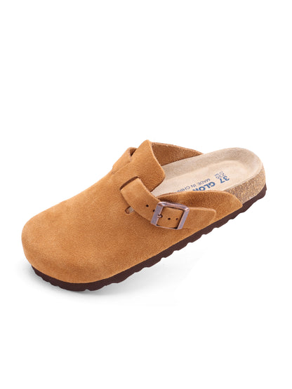 Women's Sandals, Cowhide Leather, Memory Foam Insole, Arch Support, Wide Fit, Non-Slip Sole, Water-Resistant