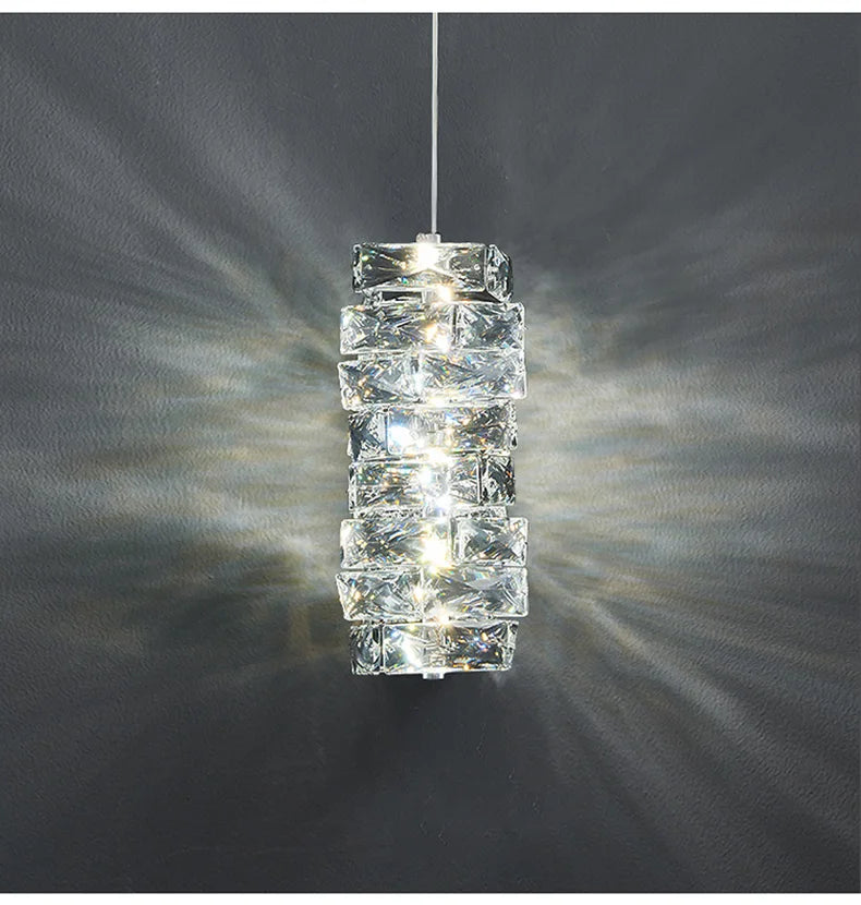 Luxury K9 Crystal Chandelier Dimmable Ceiling LED Pendant Lights Home Living Room Bedroom Indoor Atmosphere Decorative Lighting