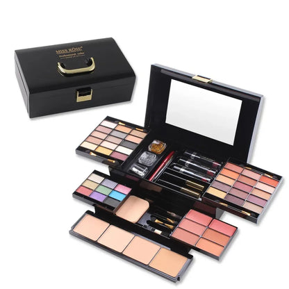Professional Makeup Set Box Matte Glitter Eyeshadow Foundation Powder Kit Blush Women Multi-functional Palette Cosmetic Case
