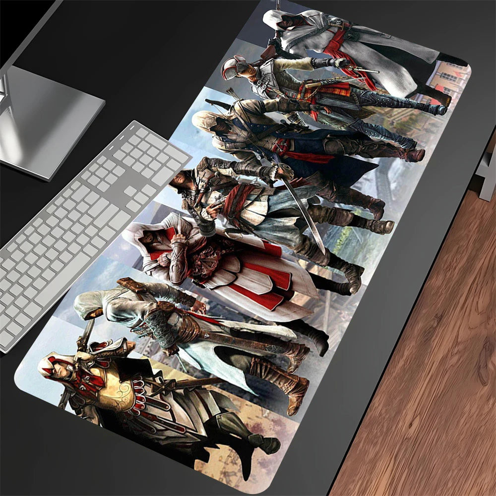 Game Assassin s Creed Mouse Pad Cartoon Lockedge Large Gaming Pad Computer Gamer Keyboard Mat Non-slip Mousepad PC Big Desk Mats