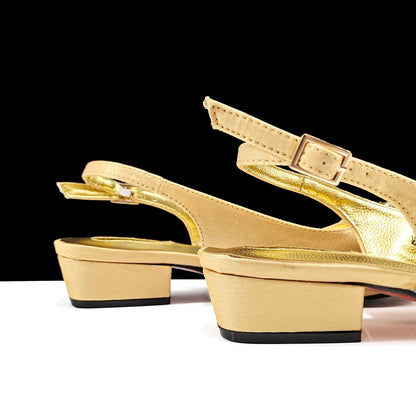 QSGFC New Italian Olive Pumps and Bag for Party 2024 INS Style Pointed-Toe Rhinestone Elegant Low Heels Wedge for Wome