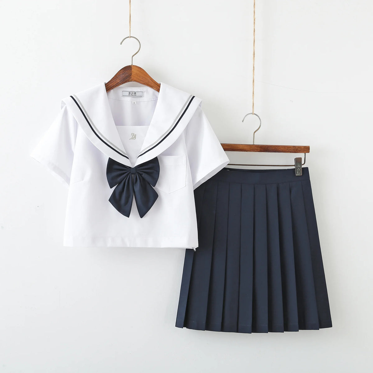 JK Uniform Full Set Basic Spring Shore Gold Two Long-sleeved Japanese Soft Girl Student College Style Sailor Suit
