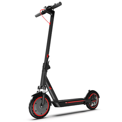 Electric Scooter Adults, Foldable E-Scooter with Front Suspension & Front/Rear Turn Signal Lights, 10" Large Honeycomb Solid Tires, 550W Motor, 36V 10.5AH Battery, Up to 20 Miles Range & 22 MPH