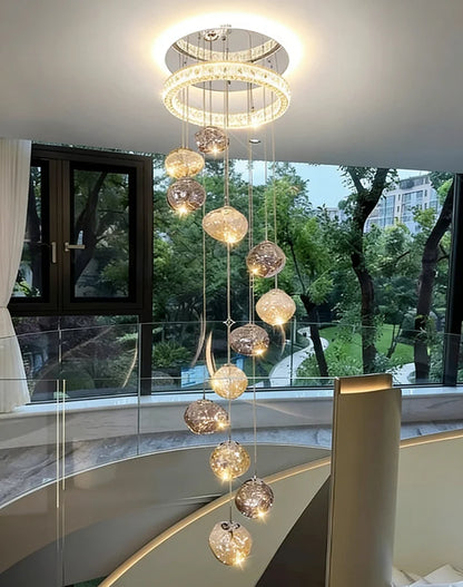 Modern Stair chandelier Pendant lights indoor lighting Ceiling lamp hanging light led Chandeliers for living room indoor lightin