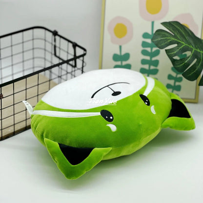 Cute The Weeknd Kiss Land Green dog Pillow Stuffed doll Xmas Soft doll for children's Birthday gift 42cm