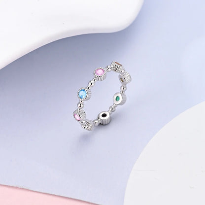 925 Sterling Silver Infinite Love Ring Original Luxury Design Zircon Finger Rings For Women High Quality Wedding Jewelry Gift