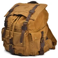 WaterProof Waxed Canvas Leather Men Travel Bag Hand Luggage Bag Carry On Large tote Vintage Men Duffle Weekend Bag big Overnight