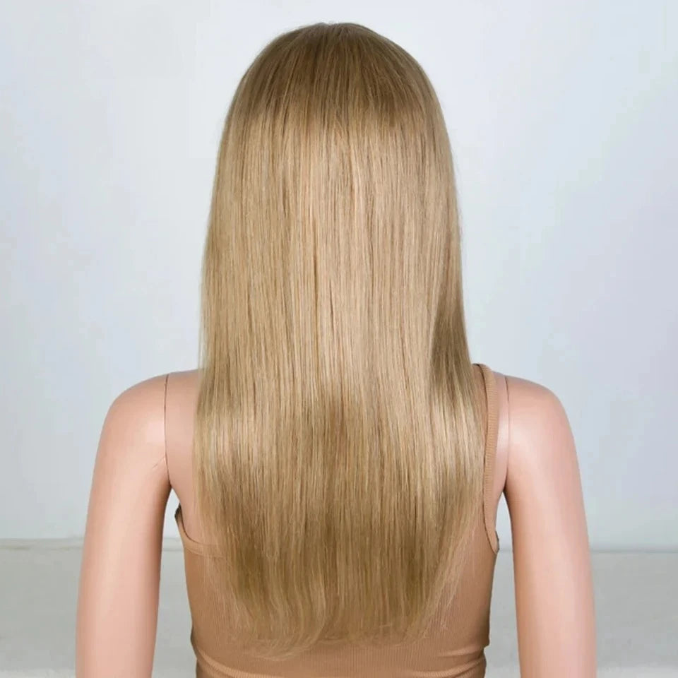 Debut Blonde Straight Lace Front Wigs 13x6x1 Lace Part Human Hair Wig For Women Transparent Lace Highlight Colored Remy Hair