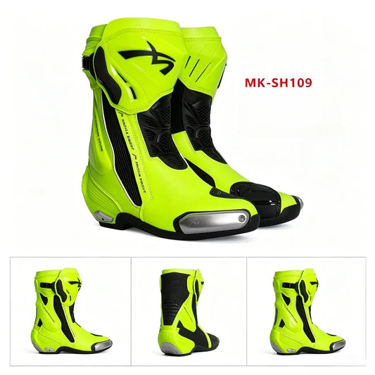 BENKIA MK-SHW109 Motorcycle Track Riding Boots for Men and Women Motorcycle Shoes Chaussure Moto Femme Botas Moto