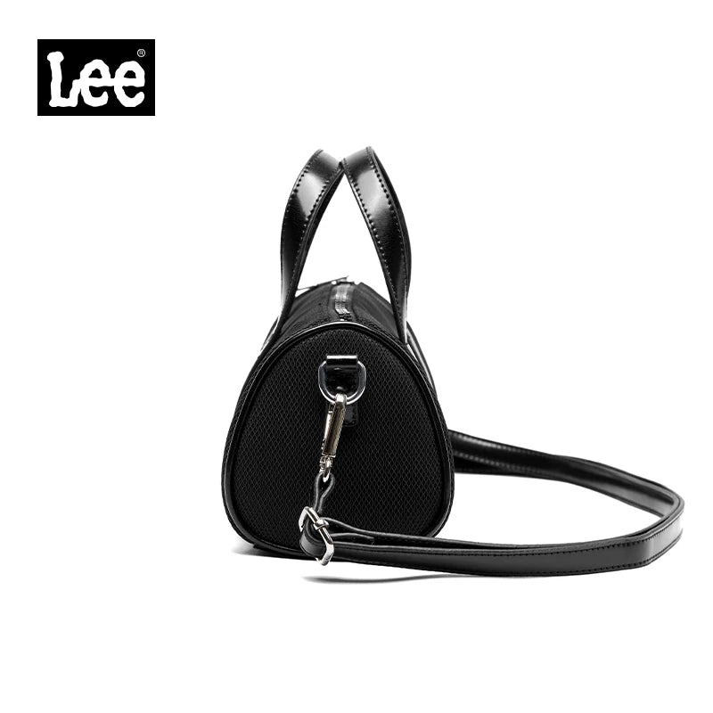 LEE Mini Classics Black Ladies Handbag Shoulder Bag Women Oxford Leather Strap Casual Small Travel Crossbody Bag Phone Pack