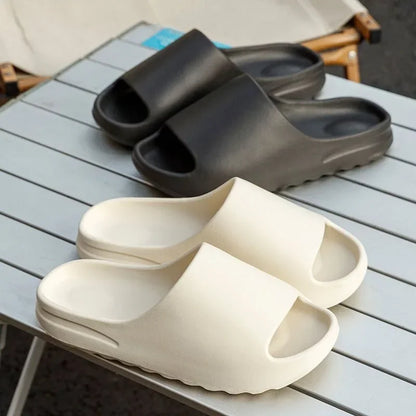 Brand High Quality Super Soft EVA Sole Summer Slippers for Men Bathroom Slippers Home Slides Couple Beach  Male Slipper