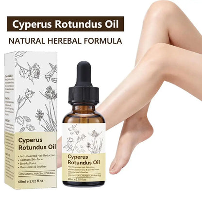 100% Pure Natural Cyperus Rotundus Oil For Hair Removal Reduces Unwanted Hair Growth, Moisturizing & Soothing For All Skin Types