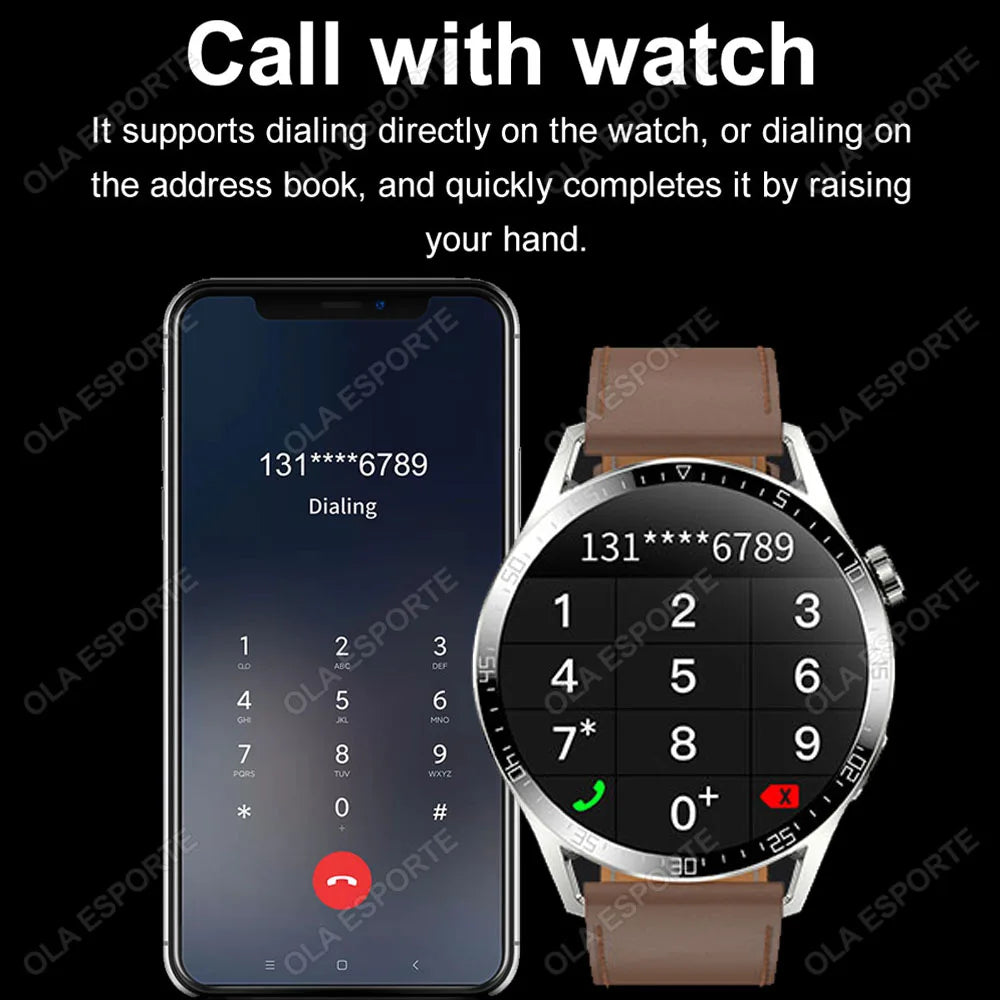 2025 New Smart Watch Men Women GPS 1.36'' AMOLED Touch Screen Smartwatch Heat Rate Monitor BT Call Sport Smart Watches Men Women