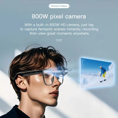 PEJE AI Smart Glasses with Camera, 1080P HD Video Recording Glasses, AI Assistant (ChatGPT/Doubao), Real-Time Translation