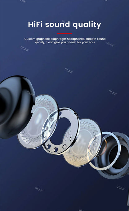 Sy8 Wireless Earphones Bluetooth 5.3 Neckband Headphones LED Super Power Waterproof Sport Magnetic Headset Handfree with Mic