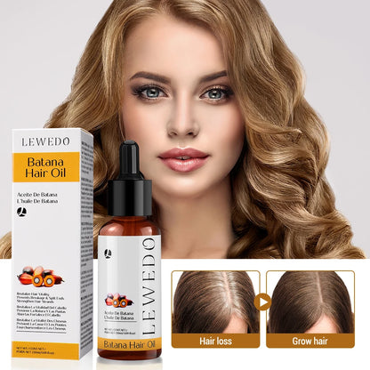 Natural Batana Oil For Hair Growth Anti-Hair Loss Strengthen Roots Repair Damaged Dry Hair Care Essence Oil Eliminate Split Ends