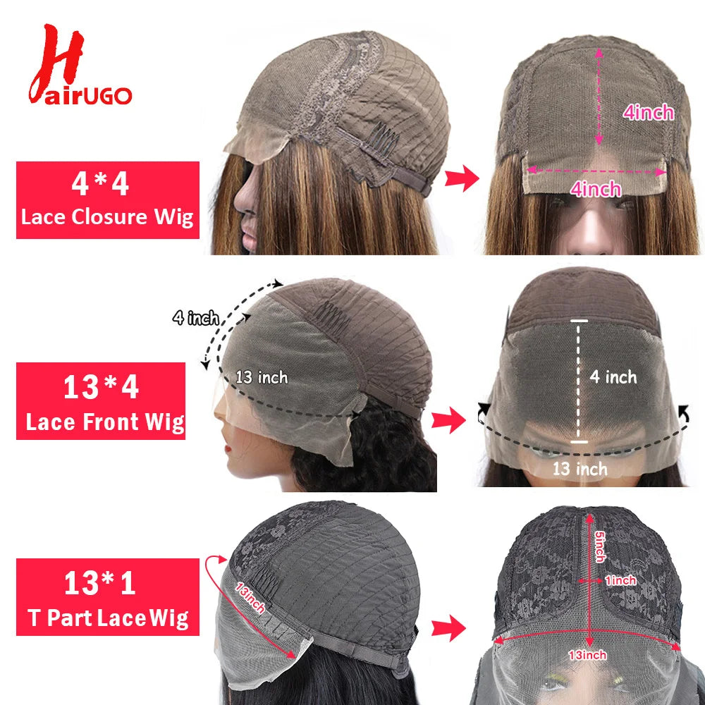 #27 Honey Blonde 13x4 Lace Front Wigs Human Hair Straight 4x4 Lace Closure Wigs Remy Straight Human Hair Wigs For Women HairUGo
