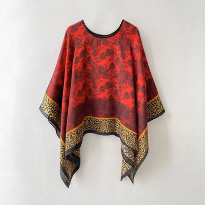 Women's Satin Silk Scarf Multi-Way Wrap, UPF 50+ Sun Veil & Beach Pareo, Lightweight Cover-Up Shawl