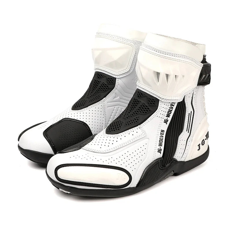 Motorcycle Riding Boots Men Sport Racing Short Boots Riding Shoes Touring Moto Riding Gear Four Seasons