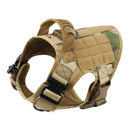 Dog Harness for Large Dogs Leash Collar Molle Pouch Military Harnesses French Bulldog Pet Tactical Training Vest Dog Accessories