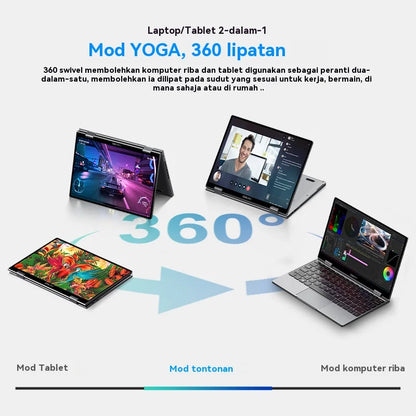 CHUWI MiniBook X 2-in-1 Touch Screen Laptop Intel N150 16GB LPDDR5 512G SSD 10.51"1920x1200 FHD Resolution Ultra-thin Notebook