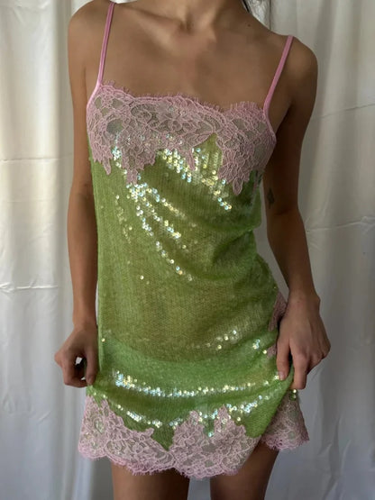 Sexy Sequin Sling Slim Short Dress Women Chic Sleeveless Off Shoulder Slim Dresses 2026 Lady Evening Party Club Vestidos New