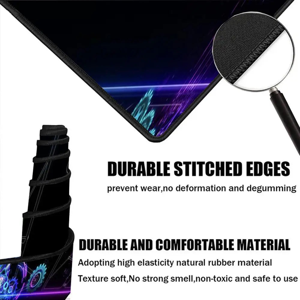 Tech Gear Circuit Large Desk Mat Mouse Pad Mouse Mat Gaming Keyboard Mat Play mat Non-Slip  Rubber PC Gaming Office Table Decor