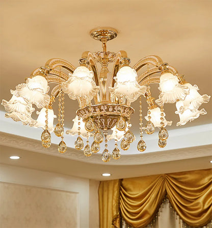 Nordic Modern Luxury Ceiling Chandelier Lighting 2025 Lustre Living Room Hotel Villa Lobby Crystal Hanging Lamp Luminaria Lights