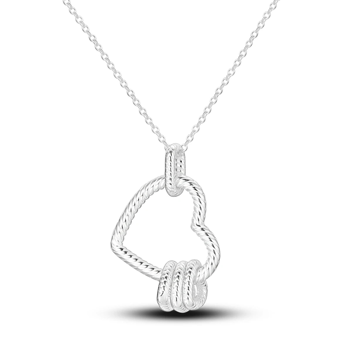 925 Sterling Silver Luminous Firefly Heart Shaped Zircon Pendant Necklace For Women Fashion Anniversary Birthday Jewelry Gifts