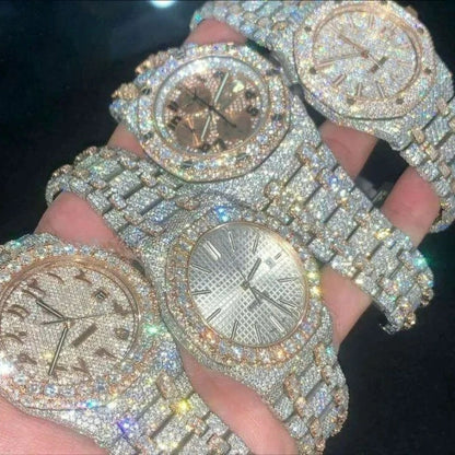New Luxury Shiny Diamond Watch for Women Elegant Quartz Steel Bracelet Watches Zircon Crystal Fashion Wristwatch Clock Gifts