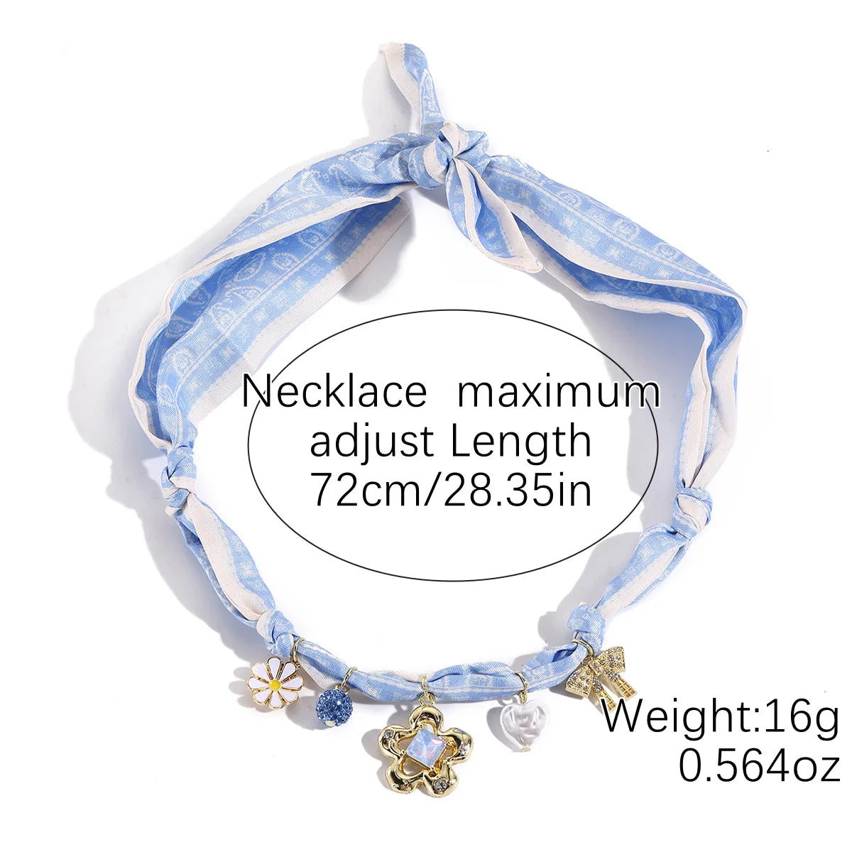 European and American Cross-Border Summer Scarf Necklace with Premium Feel, Multi-Pendant Pearl, Versatile, Light Luxury Silk Sc