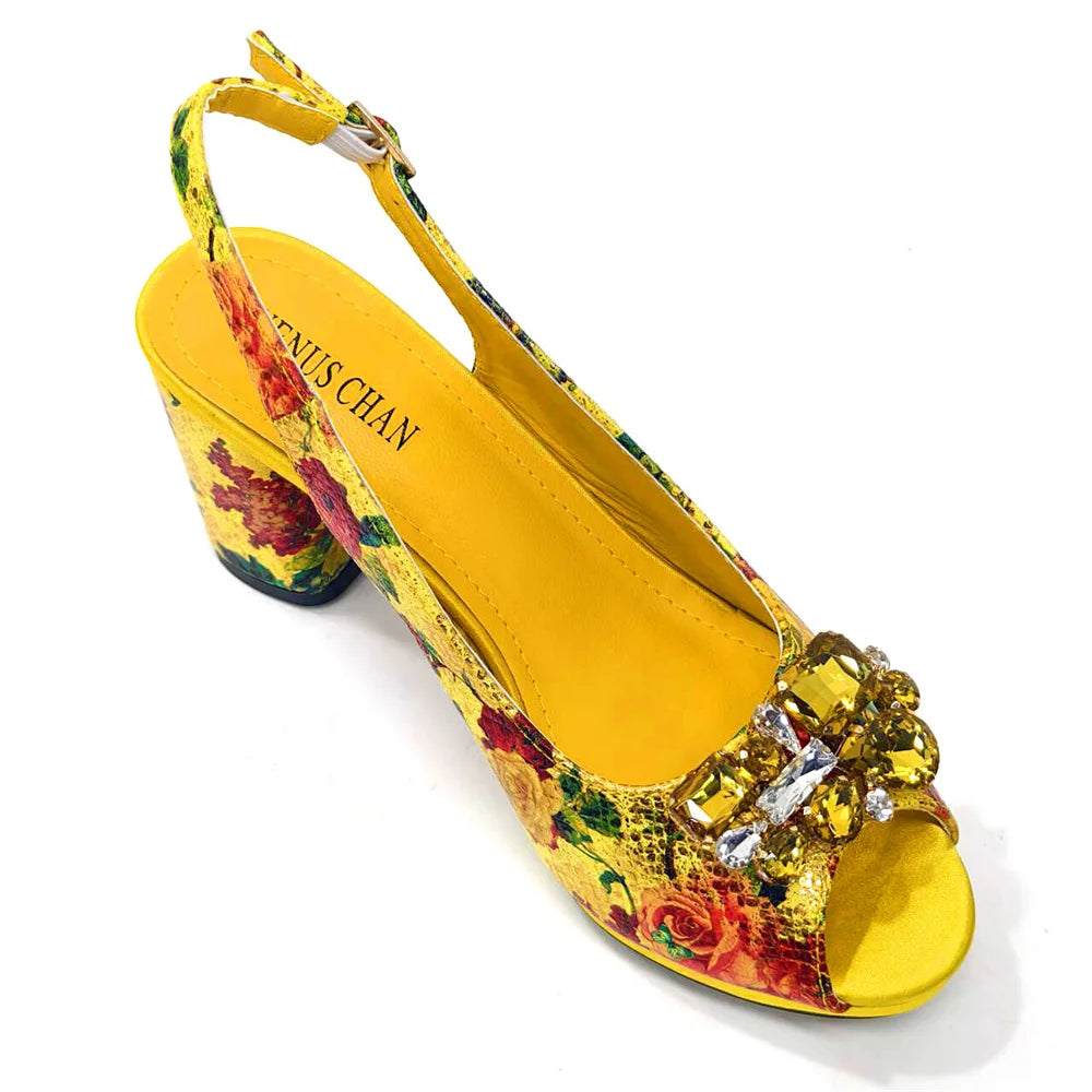 Venus Chan Italian Design Shoes and Bags Matching Set 2024 Women High Heel Party Purple Color Nigeria Wedding Bigger Size Shoes