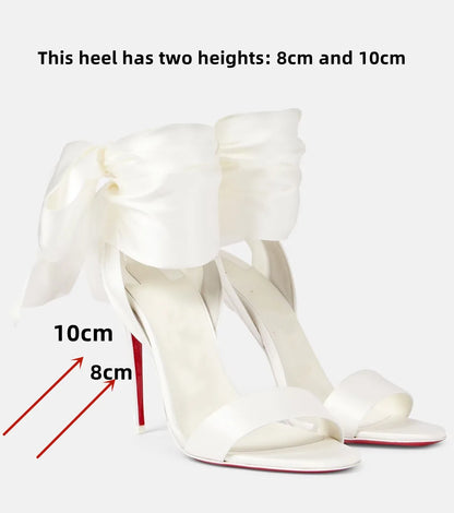 European and American Summer New Ankle Strap Women's Slim High-heeled Sandals Fashionable and Sexy Party Wedding Sandals