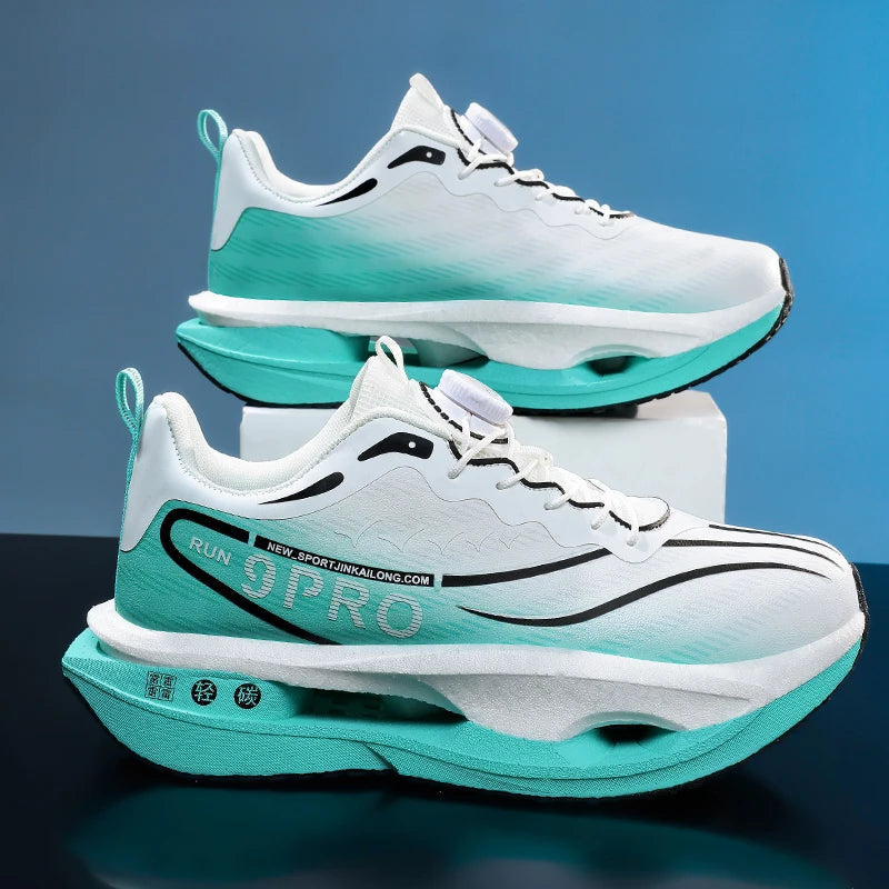 Unisex Running Shoes 2025 New Lightweight Cushioning Thick Sole Sports Training Sneakers Daily Wear Tennis Shoes for Men Women