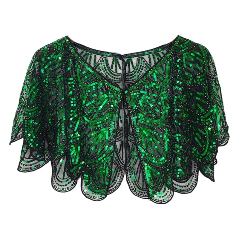 Sequins Lace Shawls Palaces Styles Women Shawls Sunscreen Hollows Out Cloak Tippet For Ladies Shawls Stylish Layering Women's