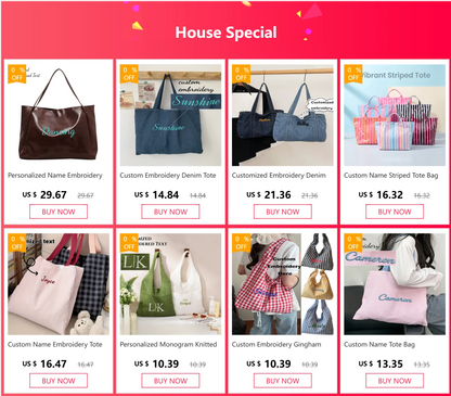 Personalized Name Embroidery Women's Large Tote Bag Brown Faux Leather Shoulder Handbag Vintage Soft Casual Bag for Work Travel