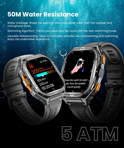 Luxury AMOLED Smartwatch Real GPS 5ATM Waterproof Smart Watch Electronic Clock Sports Wrist Digital Watches for Man Android 2026