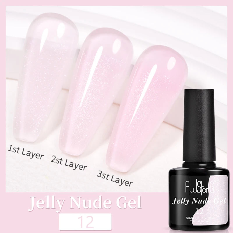7.5ml Golden Light  Magnetic Gel Golden Gems Magnetic Gel Nail Polish Cat Nail Sparkling Glitter Semi Permanent Varnish