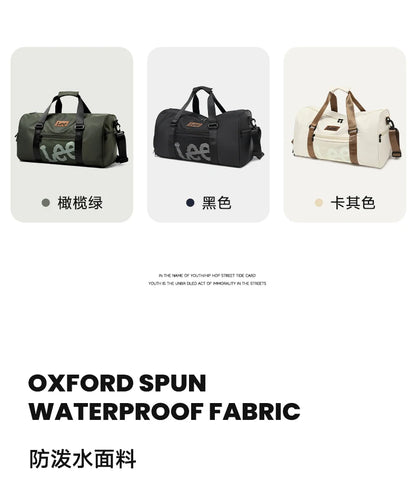 LEE Smart Gym Duffel Bag with Shoe Compartment Dry Wet Bag Men Women Waterproof Large Size Sport Training Luggage Travel Bag