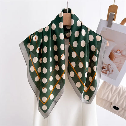 70*70cm Zebra Stripes Print Head Scarf for Women Silk Square Scarves Foulard Bandana Fashion Decorate Hijab Female Neckerchief